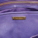 Miu Miu Hand Bag Leather 2way Purple Gold Auth BA13576V-20