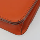BOTTEGA VENETA Shoulder Bag Leather Orange Gold Auth BA13577V-15