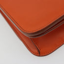BOTTEGA VENETA Shoulder Bag Leather Orange Gold Auth BA13577V-16
