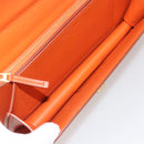 BOTTEGA VENETA Shoulder Bag Leather Orange Gold Auth BA13577V-11
