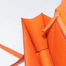 BOTTEGA VENETA Shoulder Bag Leather Orange Gold Auth BA13577V-21