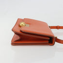 BOTTEGA VENETA Shoulder Bag Leather Orange Gold Auth BA13577V-3