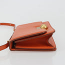 BOTTEGA VENETA Shoulder Bag Leather Orange Gold Auth BA13577V-4