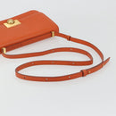 BOTTEGA VENETA Shoulder Bag Leather Orange Gold Auth BA13577V-7