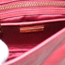 Miu Miu Shoulder Bag Leather Red Gold Auth BA13578A-18