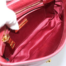 Miu Miu Shoulder Bag Leather Red Gold Auth BA13578A-10
