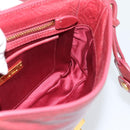 Miu Miu Shoulder Bag Leather Red Gold Auth BA13578A-19