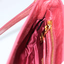 Miu Miu Shoulder Bag Leather Red Gold Auth BA13578A-20