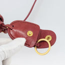 Miu Miu Shoulder Bag Leather Red Gold Auth BA13578A-12