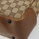 GUCCI GG Canvas Bamboo Tote Bag Beige 112526 Auth BA13579A-11