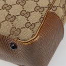 GUCCI GG Canvas Bamboo Tote Bag Beige 112526 Auth BA13579A-13
