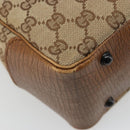 GUCCI GG Canvas Bamboo Tote Bag Beige 112526 Auth BA13579A-14
