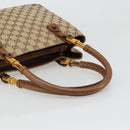 GUCCI GG Canvas Bamboo Tote Bag Beige 112526 Auth BA13579A-8
