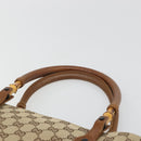 GUCCI GG Canvas Bamboo Tote Bag Beige 112526 Auth BA13579A-9