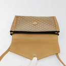 CELINE Macadam Canvas Shoulder Bag PVC Beige Gold Auth BA13580-19