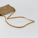 CELINE Macadam Canvas Shoulder Bag PVC Beige Gold Auth BA13580-8