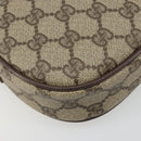 GUCCI GG Supreme Web Sherry Line Bag PVC Beige Gold 007 58 6112 Auth BA13581-15