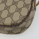 GUCCI GG Supreme Web Sherry Line Bag PVC Beige Gold 007 58 6112 Auth BA13581-16