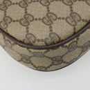 GUCCI GG Supreme Web Sherry Line Bag PVC Beige Gold 007 58 6112 Auth BA13581-17