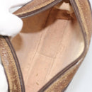 GUCCI GG Supreme Web Sherry Line Bag PVC Beige Gold 007 58 6112 Auth BA13581-11