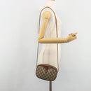 GUCCI GG Supreme Web Sherry Line Bag PVC Beige Gold 007 58 6112 Auth BA13581-21