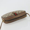 GUCCI GG Supreme Web Sherry Line Bag PVC Beige Gold 007 58 6112 Auth BA13581-6
