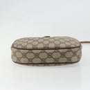 GUCCI GG Supreme Web Sherry Line Bag PVC Beige Gold 007 58 6112 Auth BA13581-5