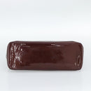 LOUIS VUITTON Monogram Vernis Wilshire PM Hand Bag Amarante M93641 Auth BA13584-5