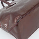 LOUIS VUITTON Monogram Vernis Wilshire PM Hand Bag Amarante M93641 Auth BA13584-17