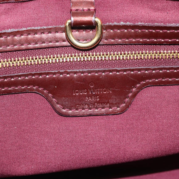 LOUIS VUITTON Monogram Vernis Wilshire PM Hand Bag Amarante M93641 Auth BA13584