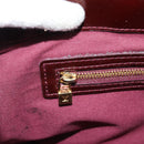 LOUIS VUITTON Monogram Vernis Wilshire PM Hand Bag Amarante M93641 Auth BA13584-21