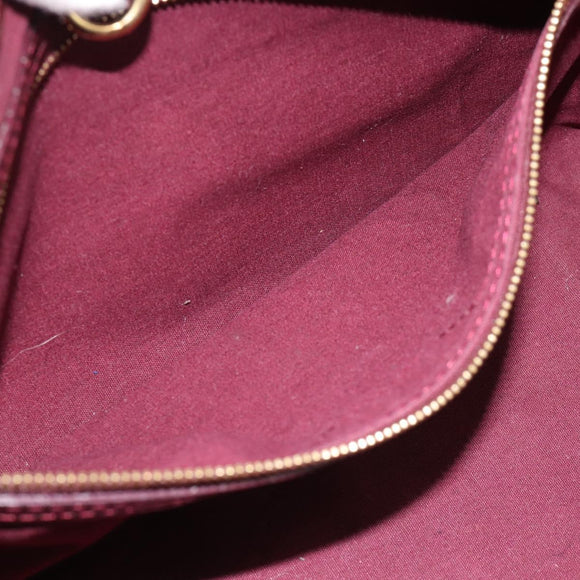 LOUIS VUITTON Monogram Vernis Wilshire PM Hand Bag Amarante M93641 Auth BA13584