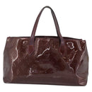 LOUIS VUITTON Monogram Vernis Wilshire PM Hand Bag Amarante M93641 Auth BA13584-2