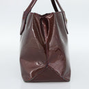LOUIS VUITTON Monogram Vernis Wilshire PM Hand Bag Amarante M93641 Auth BA13584-3
