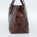 LOUIS VUITTON Monogram Vernis Wilshire PM Hand Bag Amarante M93641 Auth BA13584-4