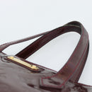 LOUIS VUITTON Monogram Vernis Wilshire PM Hand Bag Amarante M93641 Auth BA13584-14