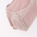 Christian Dior Trotter Canvas Shoulder Bag Pink Silver Auth BA13589A-16