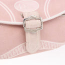 Christian Dior Trotter Canvas Shoulder Bag Pink Silver Auth BA13589A-18