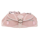Christian Dior Trotter Canvas Shoulder Bag Pink Silver Auth BA13589A-13