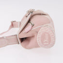 Christian Dior Trotter Canvas Shoulder Bag Pink Silver Auth BA13589A-4