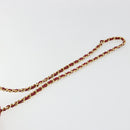 CHANEL Matelasse Chain Shoulder Bag Suede Red Gold CC Auth BA13590A-8