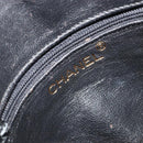 CHANEL Matelasse Chain Hand Bag Suede Black Gold CC Auth BA13591-10