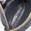 CHANEL Matelasse Chain Hand Bag Suede Black Gold CC Auth BA13591-11