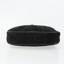CHANEL Matelasse Chain Hand Bag Suede Black Gold CC Auth BA13591-5
