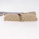 GUCCI GG Canvas Waist Bag Beige Gold 28566 Auth BA13592A-11