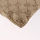 GUCCI GG Canvas Waist Bag Beige Gold 28566 Auth BA13592A-14