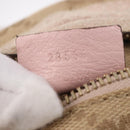 GUCCI GG Canvas Waist Bag Beige Gold 28566 Auth BA13592A-25