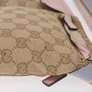 GUCCI GG Canvas Waist Bag Beige Gold 28566 Auth BA13592A-5