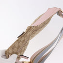 GUCCI GG Canvas Waist Bag Beige Gold 28566 Auth BA13592A-7