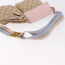 GUCCI GG Canvas Waist Bag Beige Gold 28566 Auth BA13592A-8